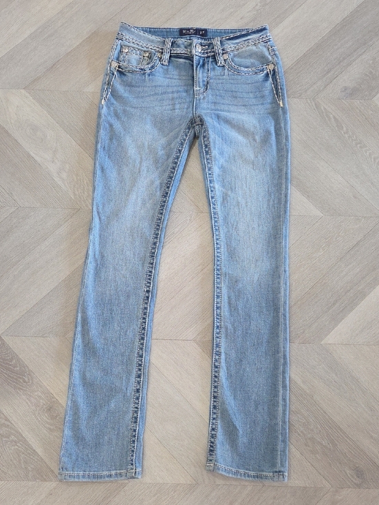 Miss Me Denim - Miss Me Mid Rise, Straight Leg Jeans Size 27x33